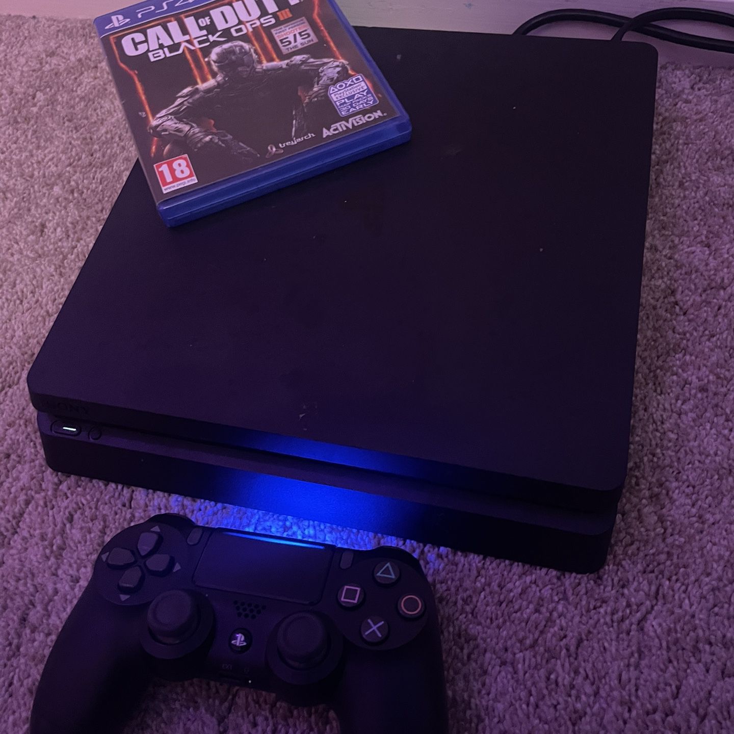 PS4 Slim With Controller And 3 Games