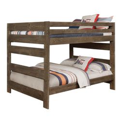 Farmhouse Full Over Full Bunk Bed Frame