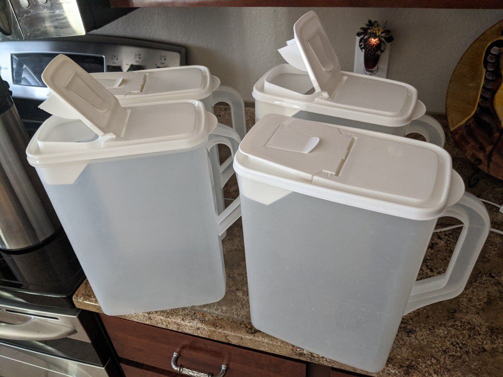 Large plastic storage containers