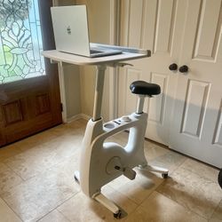 White Exercise Bike / Desk 