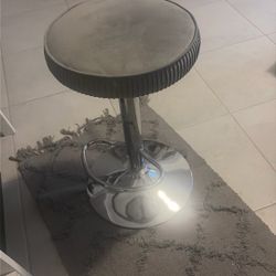 Grey Velvet Barstool 