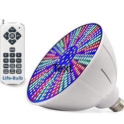 Life-bulb. 120V Color LED Pool Lights for Inground Pool, Pool Light Bulb, Fits Hayward & Pentair LED Pool Lighting & Other E26 Screw in Types, RGB, 50