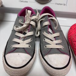 Grey And Pink Converse Size 11