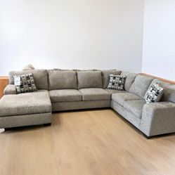 [OM] 🟪 Only $45 initial then take it home 🏡 Brand New Ballinasloe 3 Piece Sectional With Chaise 