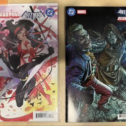 Deadpool Batman Marvel DC Comics Team up 1 Both Issues