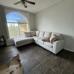 Stone Color Sectional Couch