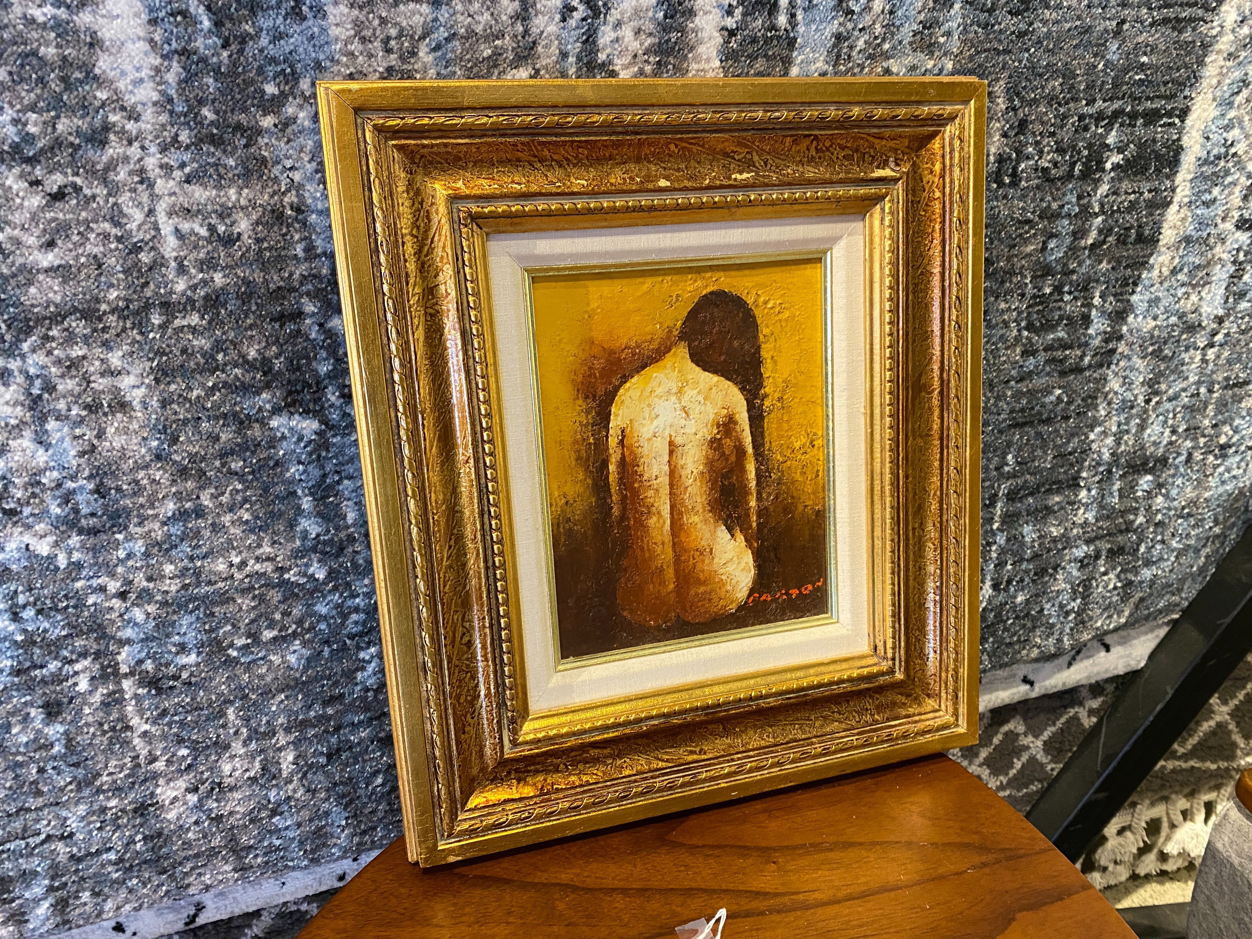 Edward Barton Framed Oil Painting of Female