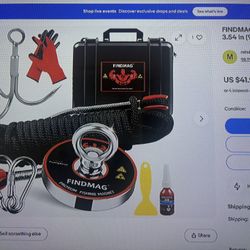 FINDMAG  Magnet Fishing Kit With Case Magnets