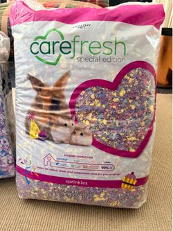 Small animal bedding, food, treats, wheels, watering bottles, etc.. LOTS OF IT!
