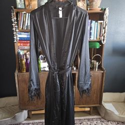 Auden Silky Robe With Fury Wrist M/L