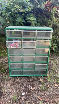 18-Drawer Parts Organizer Cabinet