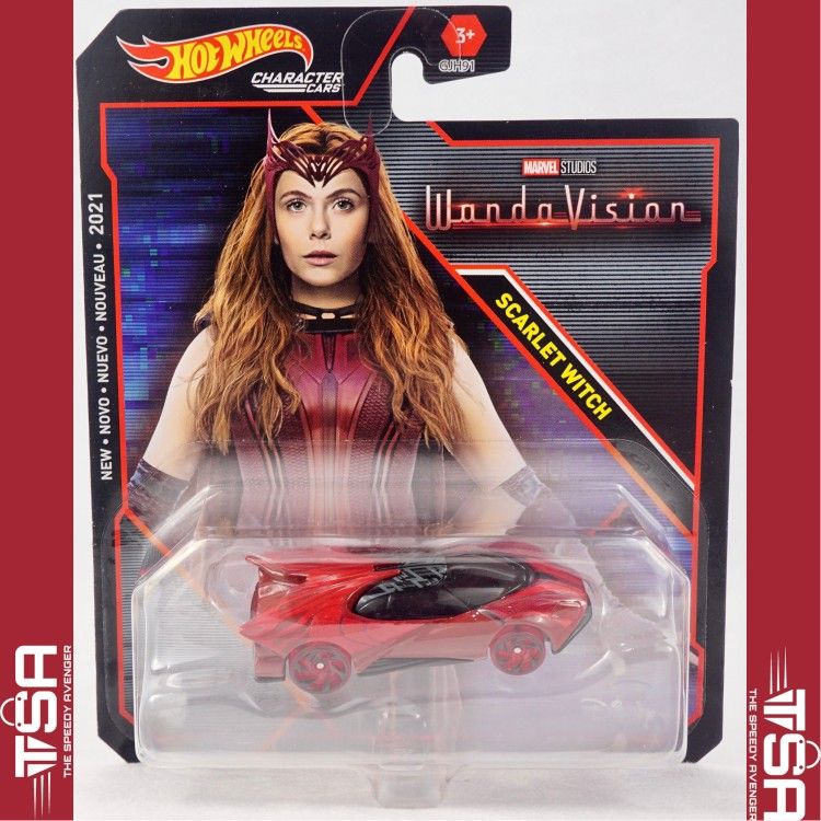 Marvel Hot Wheels Character Car Scarlet Witch Wanda Maximoff Wandavision Disney
