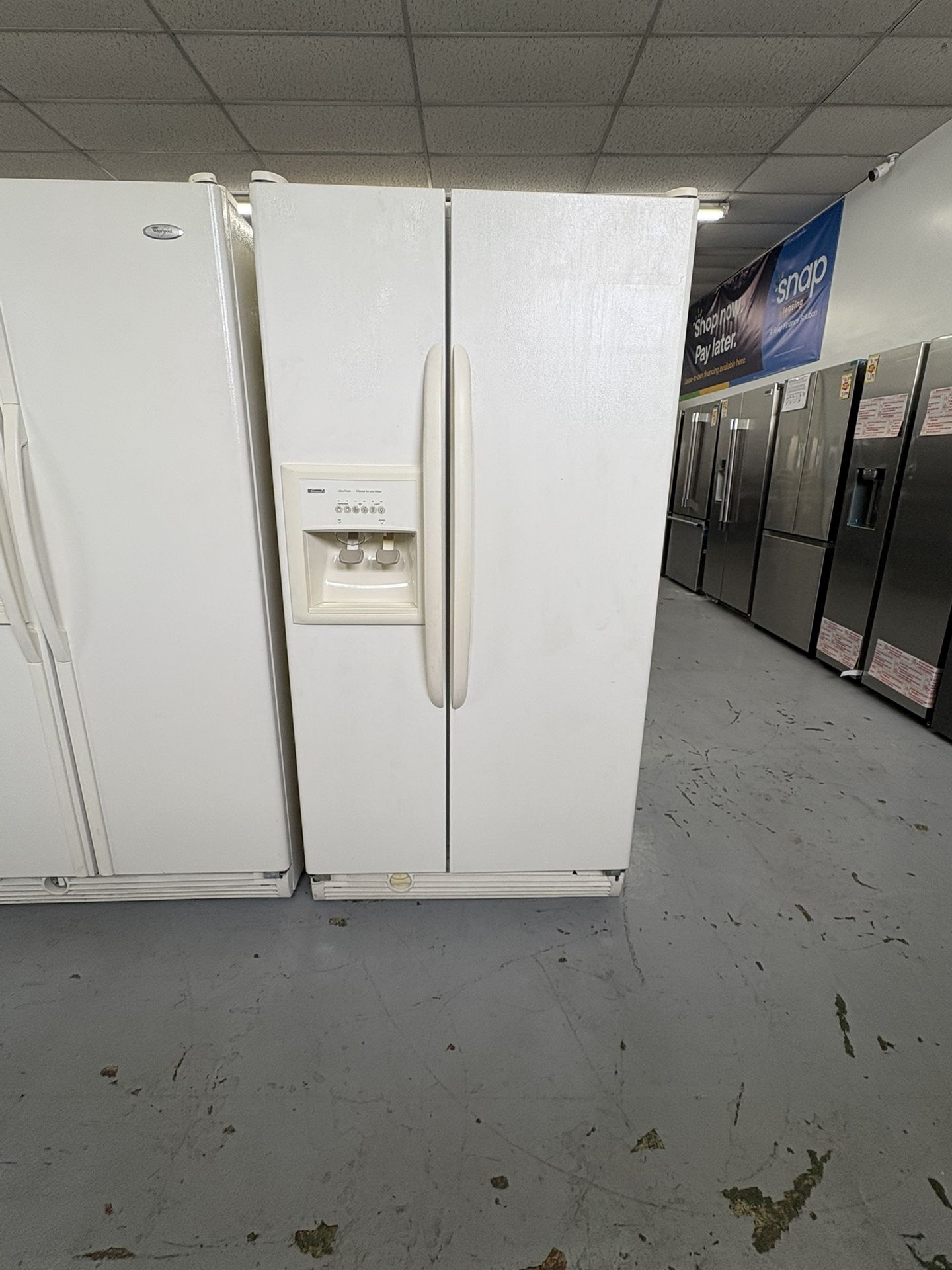 Used KENMORE 36” Refrigerador It Doesn’t make Ice / 3 Months Warranty 