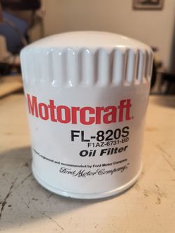 Motorcraft Brand New FL820S Oil Filter Ford Motor Company