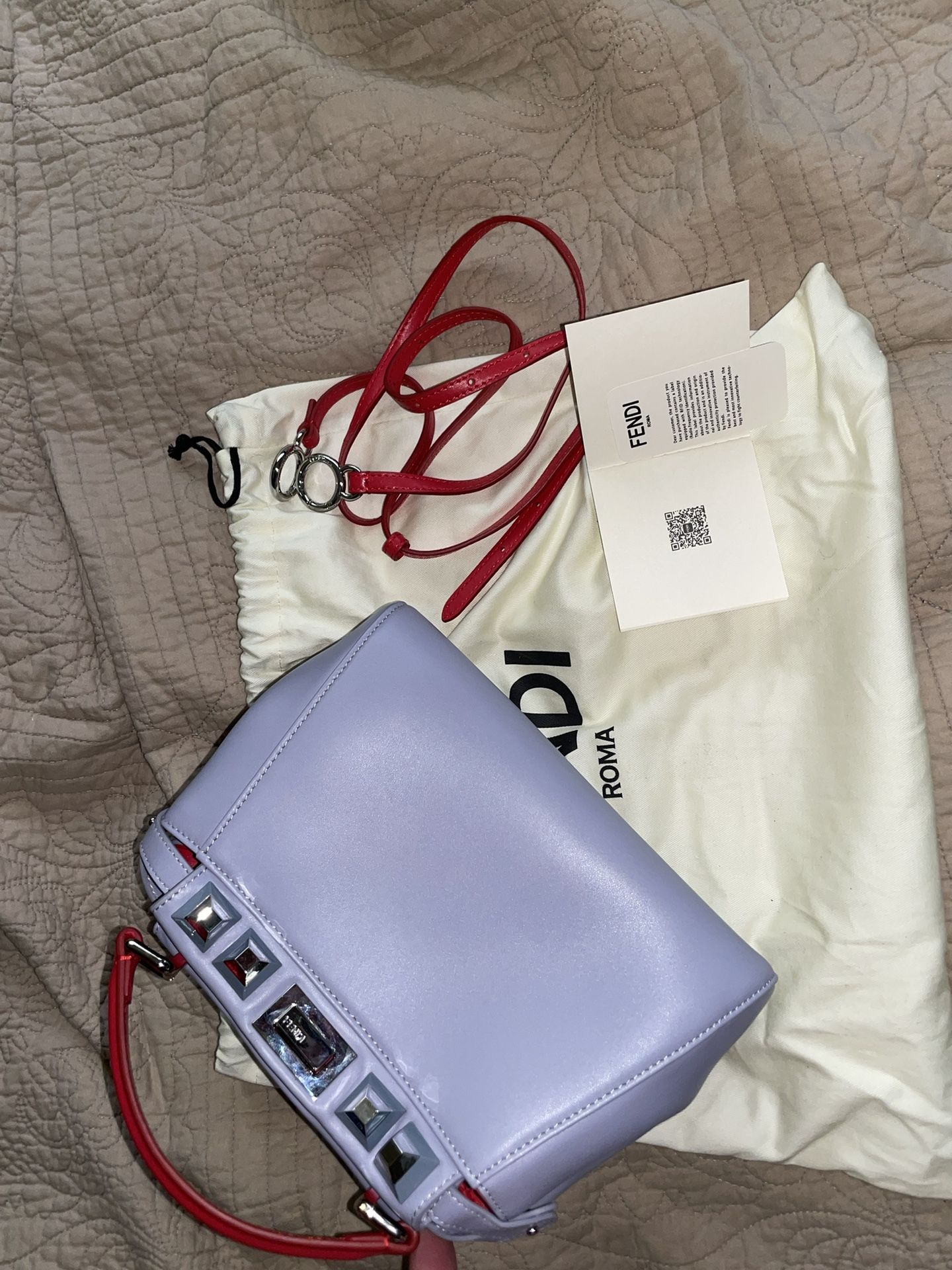 FENDI Studded Peekaboo Bag