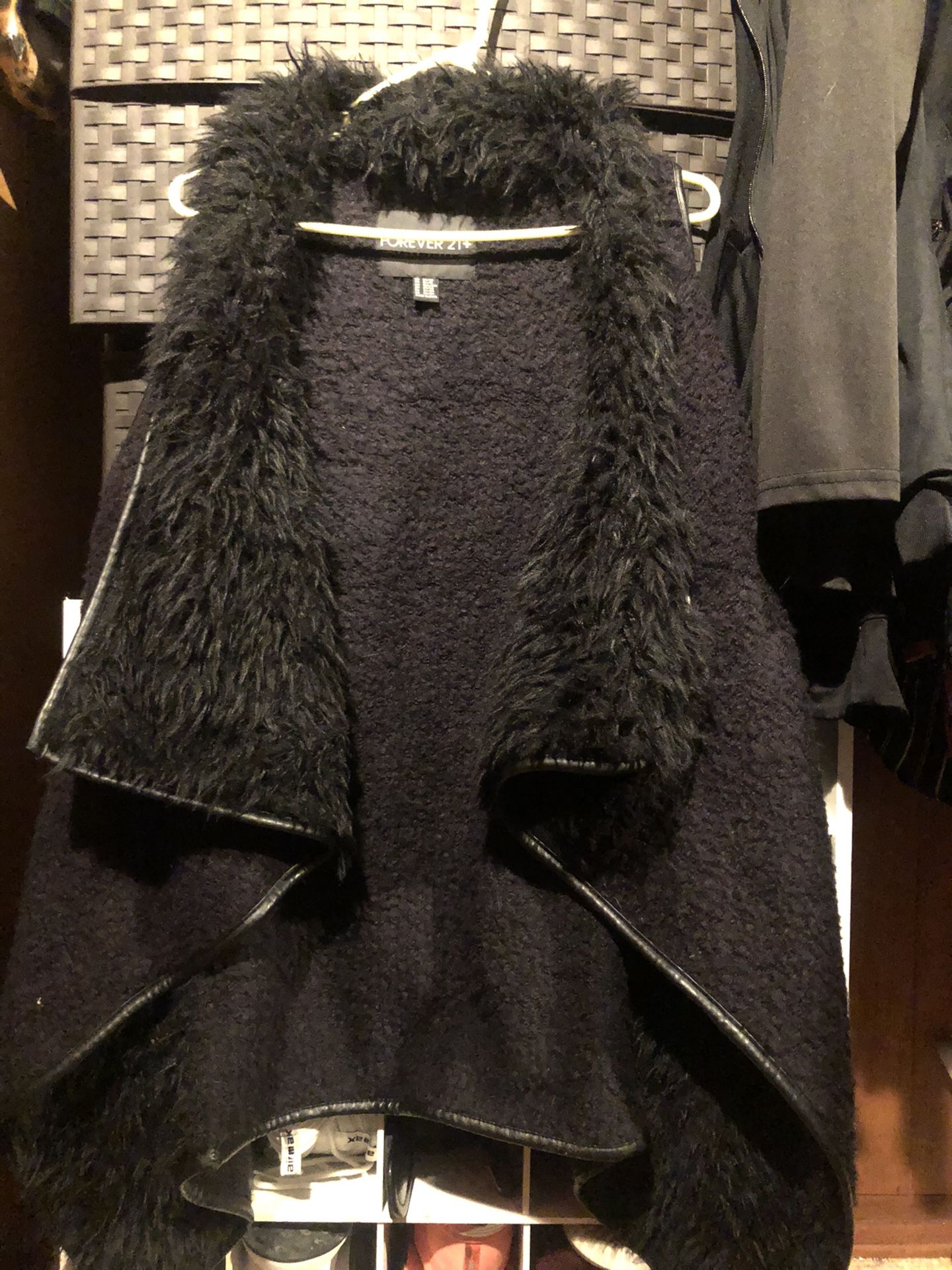 Forever 21 fur vest. Plus size 2x-3x