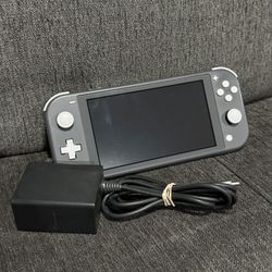 Nintendo Switch Lite Gray w/ Charger & SD Card