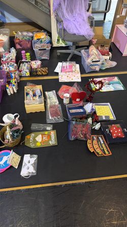 Arts and crafts and party supplies assortment