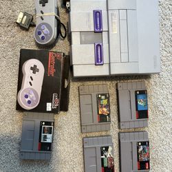Super Nintendo SNES + 8 Games (hablo Espanol)
