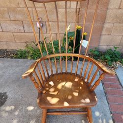 Vintage Spindle Back Rocking Chair 