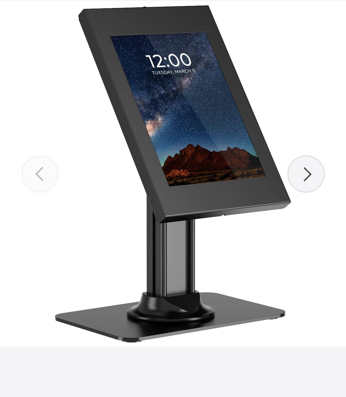White !! Anti-Theft Tablet Countertop Stand for iPad, iPad Air, iPad Pro