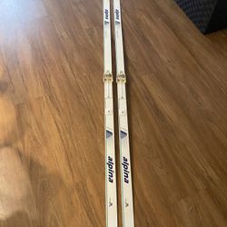 ALPINA Cross Country Skis 195 With Salomon Bindings