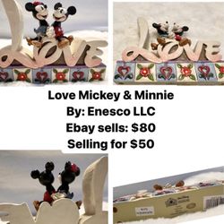 Mickey And Minnie Figurine