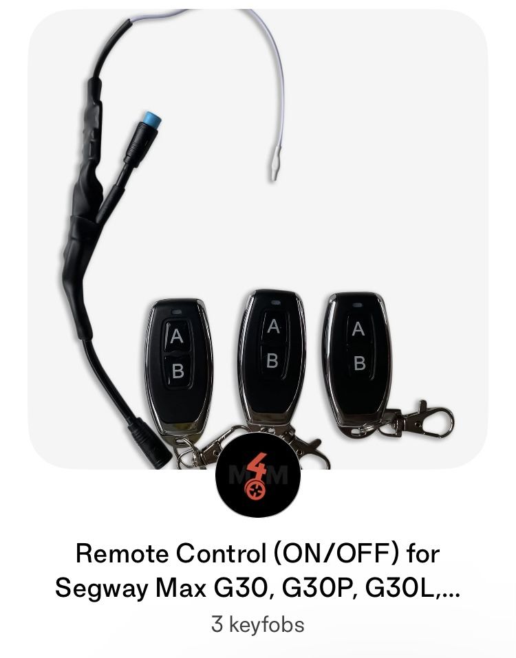 Segway Ninebot Scooter Remote Starter(anti Theft Fob)