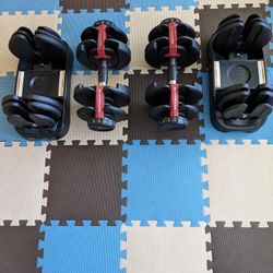 Bowflex adjustable Dumbbells 5 To 52 Lbs