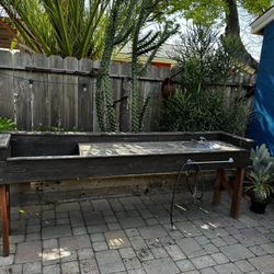 Potting Bench With Copper Sink 