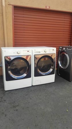 electric kenmore electric washer and dryer set 2 months warranty delivery and installation