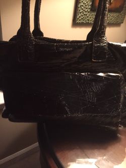 Marc marmel, black Klondike bag. Authentic.