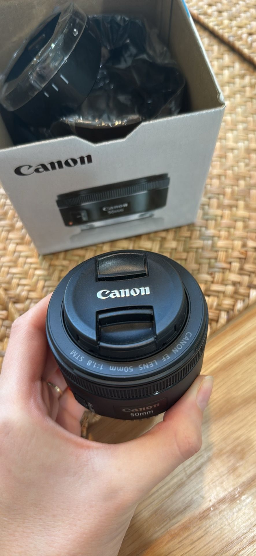 Canon 50mm lens f/1.8 STM