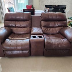Faux-leather Full Set Of Recliners (OBO)