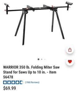 Warrior Folding Miter Saw Stand