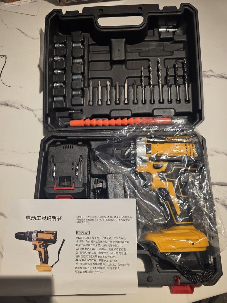 21 V Power Drill And Screwdriver 