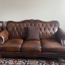 Leather Sofa Set