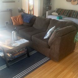 Free Large, Brown Sectional Couch