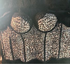 Cheetah lingerie top corset
