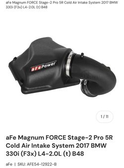 Bmw b46,b48 2017-2020 aFe Magnum FORCE Stage-2 Pro 5R Cold Air Intake