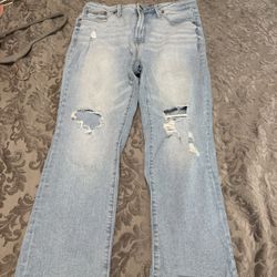 3 Jeans And 2 Bathing Suit Cover Ups