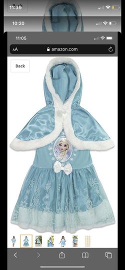 Disney Elsa dress with hooded cape