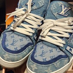 Louis Vuitton Denim/Suede Shoes