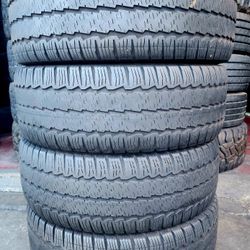 4 USED TIRES CONTINENTAL 235/65/16 C