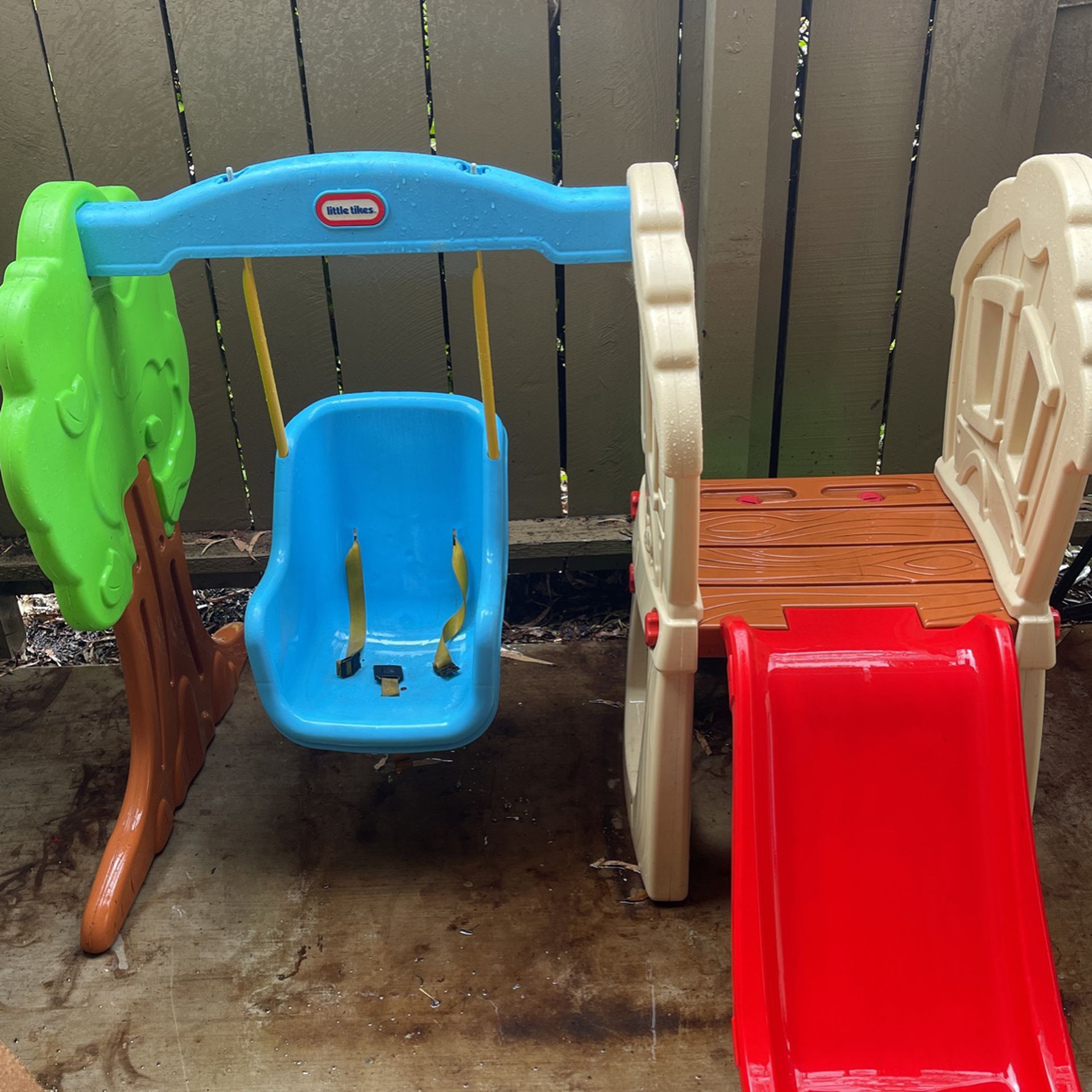 Little Tikes Playground Slide And Swing Set 