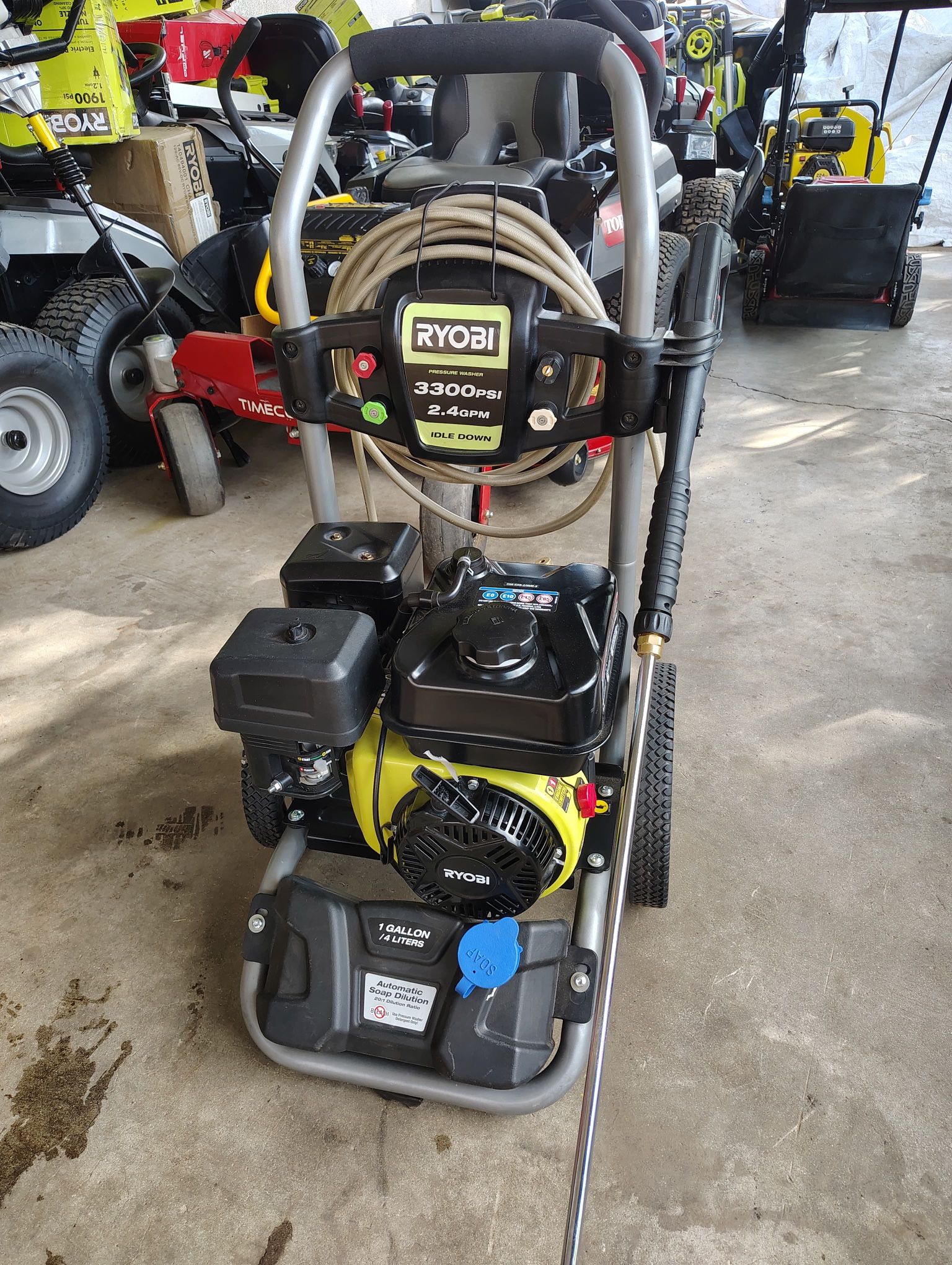 RYOBI 3300 PSI 2.4 GPM Cold Water Gas Pressure Washer with 212cc Engine