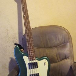 Fender Squire Paranormal Rascal Green Bass Guitar Electric Bass 