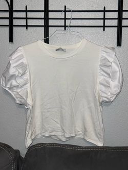 Zara bubble sleeve top