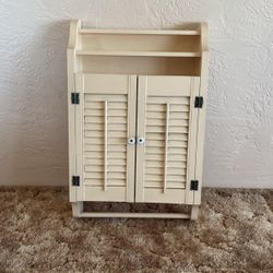 Cute Bathroom Wall Cabinet With Towel Rack