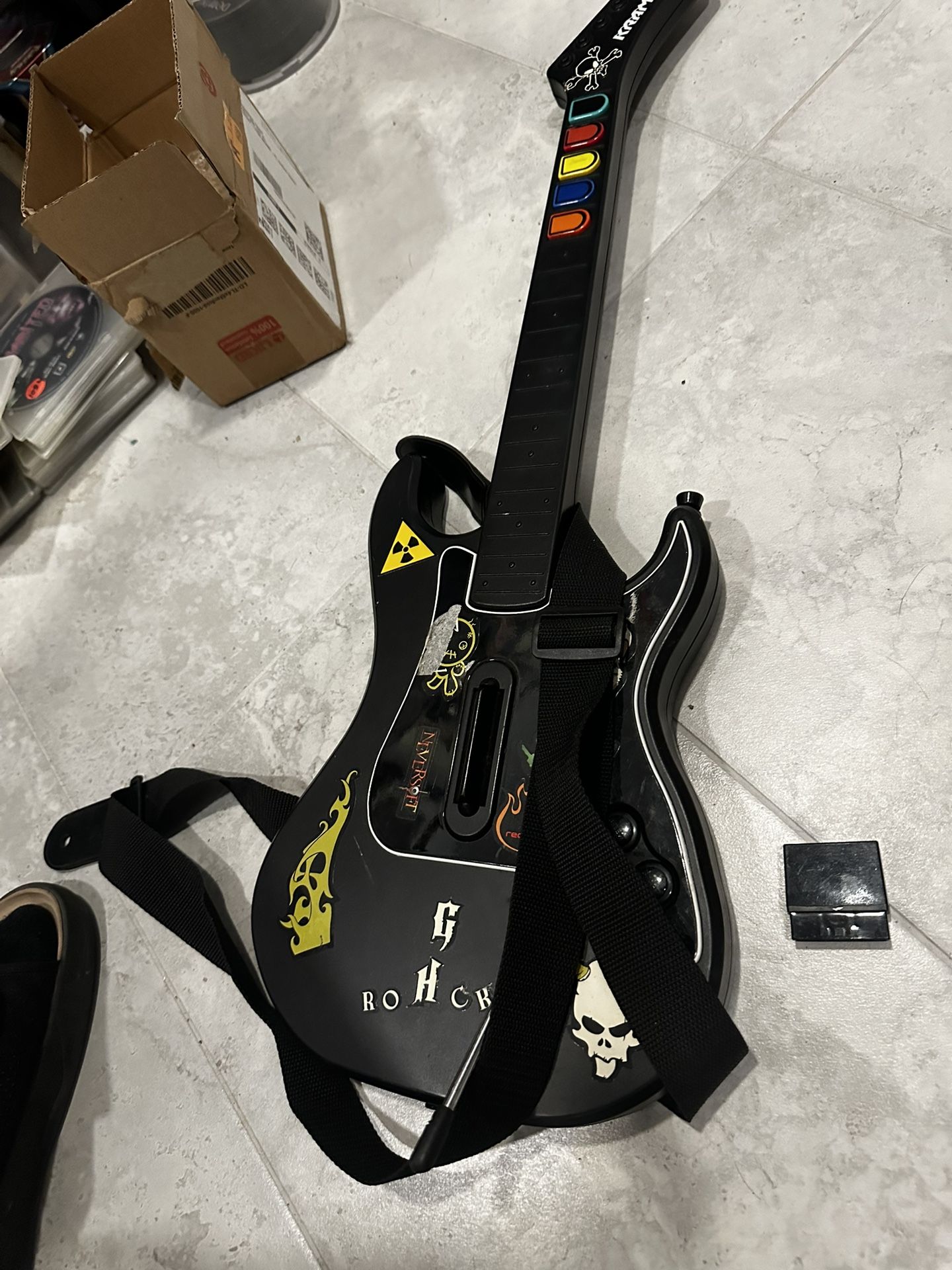 Ps2 Guitar Hero Guitar With Dongle